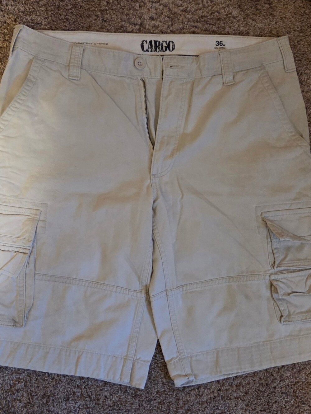 Roundtree & Yorke Cargo Men's Cargo Shorts Tan